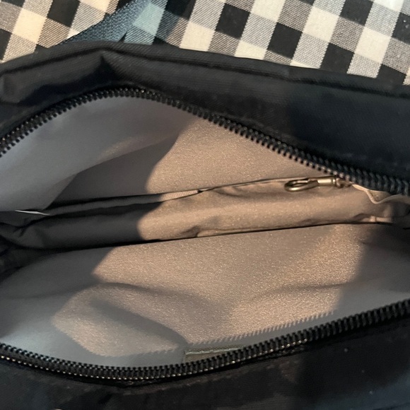 Baggallini Coastal Flip Lock Camera Crossbody Bag in black nylon. RFID - Picture 5 of 7